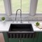 Alfi Brand 33" Black Matte Reversible Smooth/Fluted Sgl Bowl Fireclay Farm Sink AB3318HS-BM - alternate 4